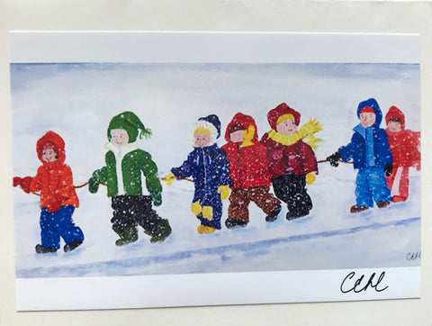 Rope Line Kids Card - Card Rope Line Kids by Cathie Hamilton - Martello Alley
