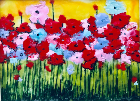 Floral Fun 1 - 8 x 10 print by Cathie Hamilton - Martello Alley