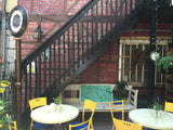 Spring Blossoms  - on window screen - Painting by David Dossett - Martello Alley