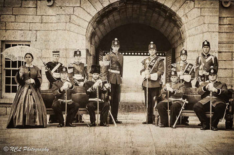 Fort Henry vintage Portrait - framed 18 x 24 inches - 18 x 24inches framed by Nicole Couture-Lord - Martello Alley