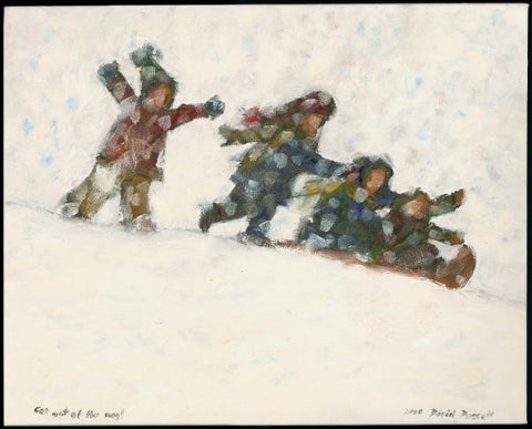 Get Out of the Way! - small card - Greeting card by David Dossett - Martello Alley