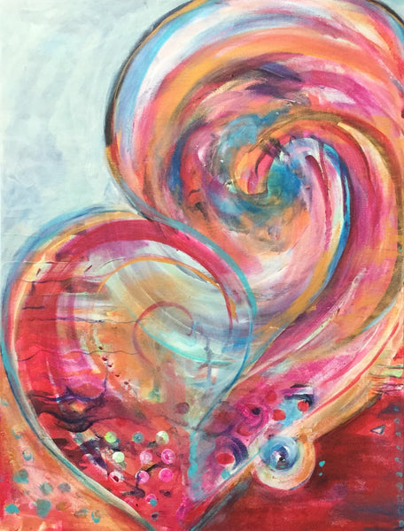 Heart to Heart - 11x14 print - 11 x 14 print by Yvonne Merton Fox - Martello Alley