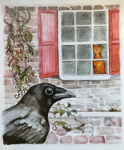 "Chirp chirp chirp" large card - Print by Brenda Bielicki - Martello Alley