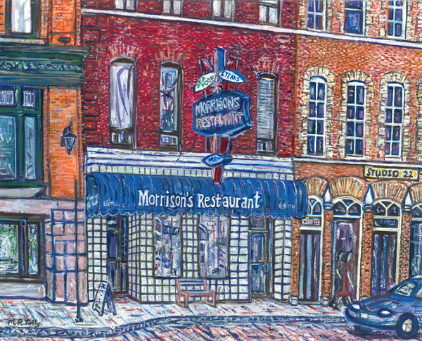 Morrison's Restaurant Tully Print - Print by Tully - Martello Alley