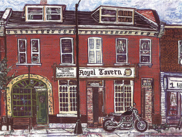 Royal Tavern Tully Print - Print by Tully - Martello Alley