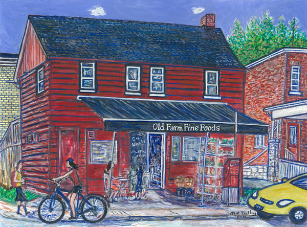 Old Farm Fine Foods Tully Print - Print by Tully - Martello Alley