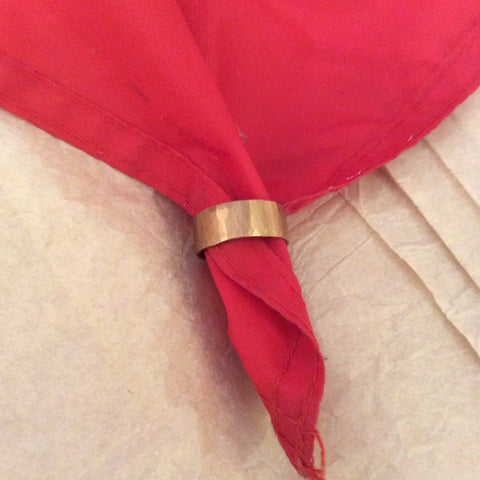 LWR 10 Hammered Bronze Ring - Jewellery by Leslie Welfare - Martello Alley