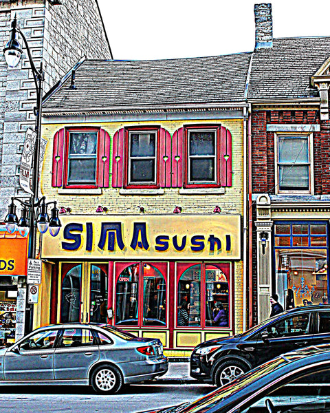Sima Sushi - 8 x 10 print - 8" x 10" print by Karen Leggo - Martello Alley