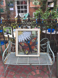 Glass mosaic "Butterfly" - Glass on glass mosaic by Martello Alley - Martello Alley