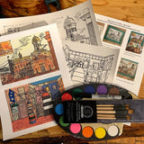 Paint it Yourself! Do-it-yourself fine art painting kit - Watercolour Set