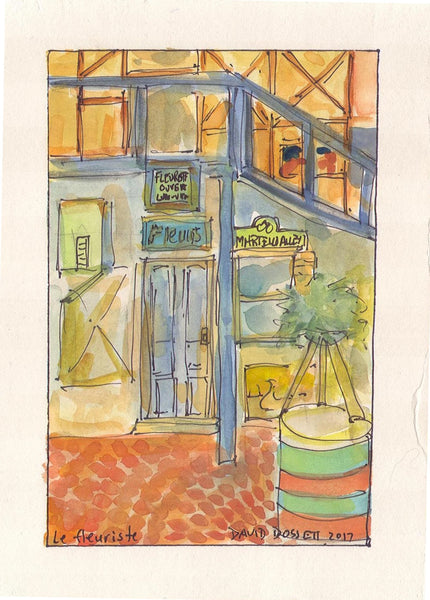 Le Fleuriste - Print by David Dossett - Martello Alley
