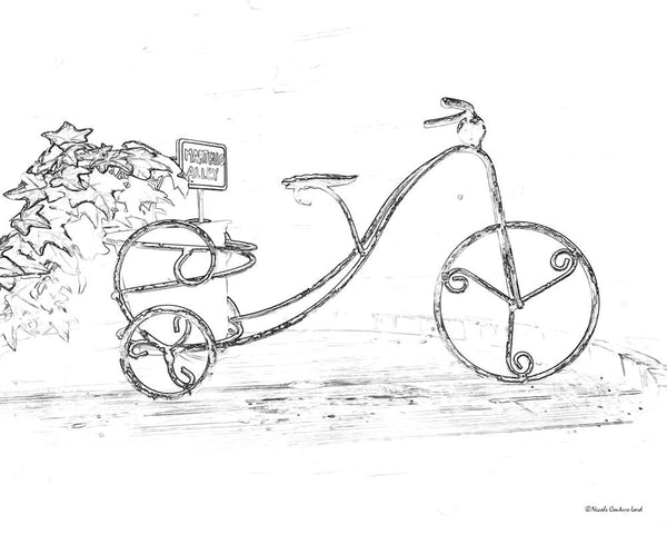 Martello Alley bike #7 - 8x10 print by Nicole Couture-Lord - Martello Alley