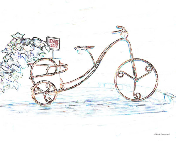 Martello Alley bike #8 - 8x10 print by Nicole Couture-Lord - Martello Alley