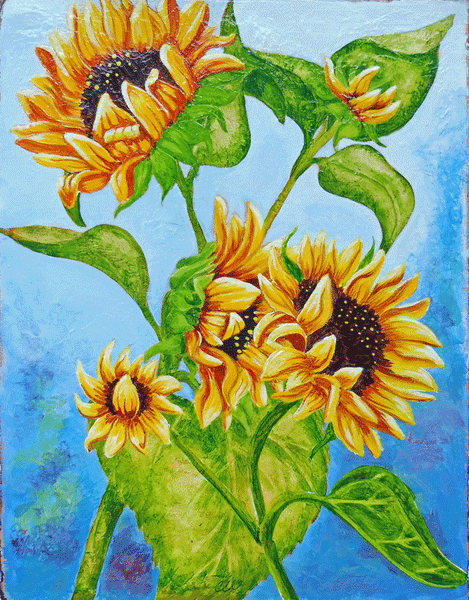 Sunflowers -  by Cathie Hamilton - Martello Alley