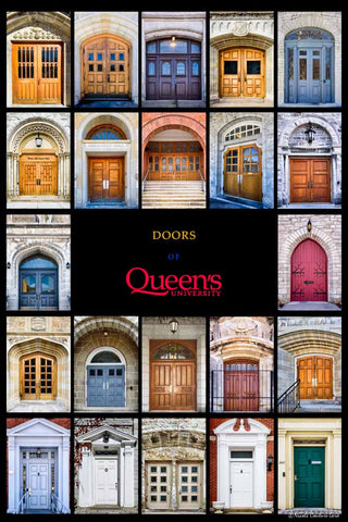 Poster - doors of Queen's University 16 x 24 inches - 16 x 24 inch photo by Nicole Couture-Lord - Martello Alley