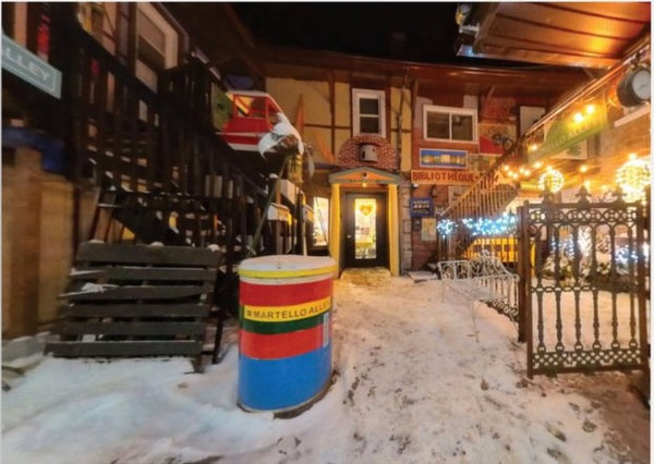 Martello Alley in Winter postcard