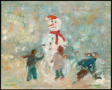 The Snowman Large Card - Card large by David Dossett - Martello Alley