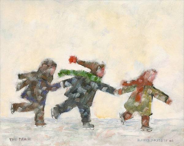 The Train - small card - Greeting card by David Dossett - Martello Alley