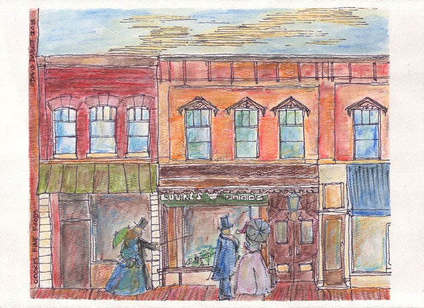 Cooke's - Matted print by David Dossett - Martello Alley