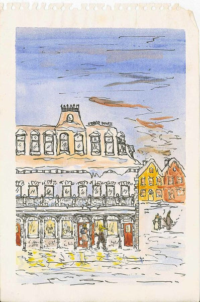 Prince George Hotel - watercolour - Print by David Dossett - Martello Alley