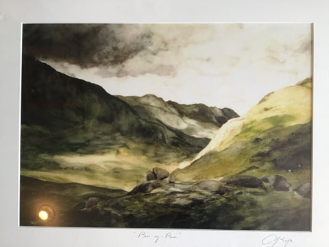 Pen-y-Pass - large matted print