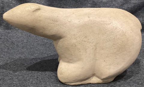 Polar Bear Statue Hand-cast concrete