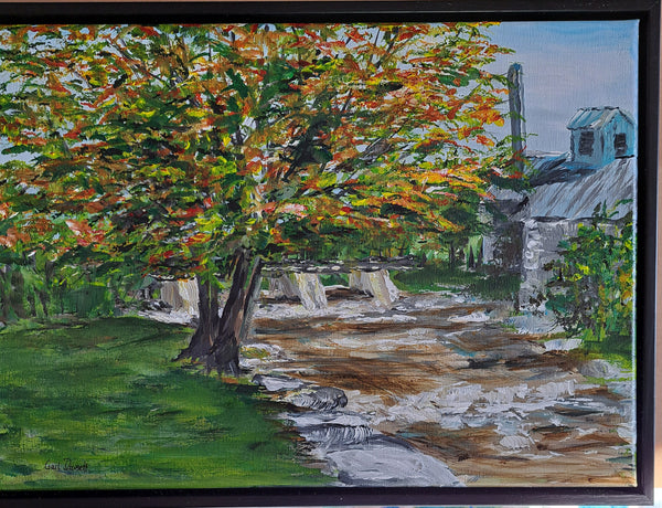 Late Summer by the Mill original acrylic by Gail Dowsett