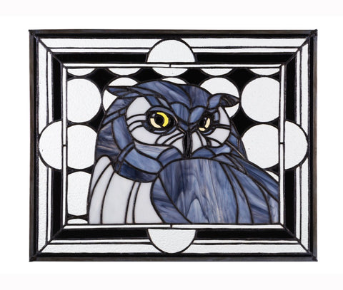 Stained Glass - Owl (print) - Print by Alistair Morris - Martello Alley