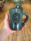 Celtic mug - Pottery by Peggy Davidson - Martello Alley