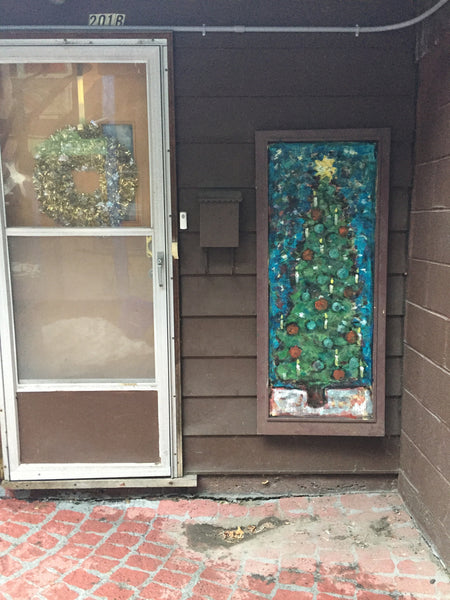 Christmas Tree - outdoor art - screen - Outdoor art - screen by David Dossett - Martello Alley