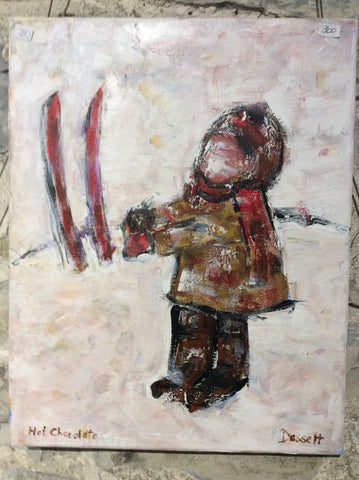 Hot Chocolate - Acrylic Painting by David Dossett - Martello Alley