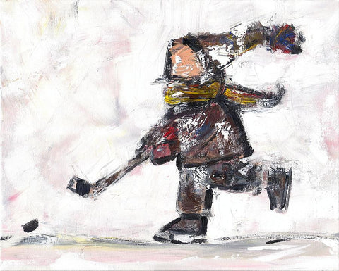 Chassant La Rondelle - Print by David Dossett - Martello Alley
