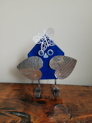 Blue Bird Art by Lucy De Sousa