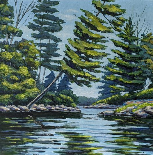 The Leaning Tree - original painting by Rosalyn Insley