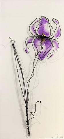 Solitary Beauty Original Whimsical Wire Art by Donna Harradine