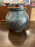 Incised Knot Cookie jar / urn by Peggy
