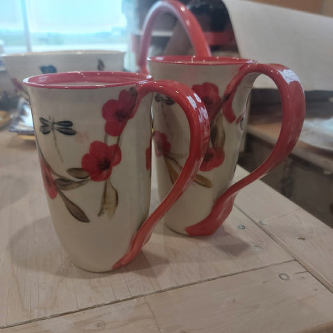Red Poppy Tall Mug