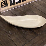 Concrete small teardrop serving dish