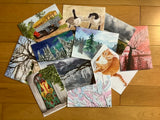 Various Watercolour Blank Cards Leith Channen