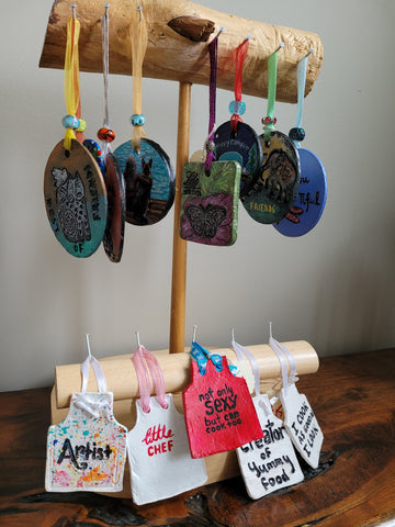 Assorted Handmade Ornaments by Lucy De Sousa