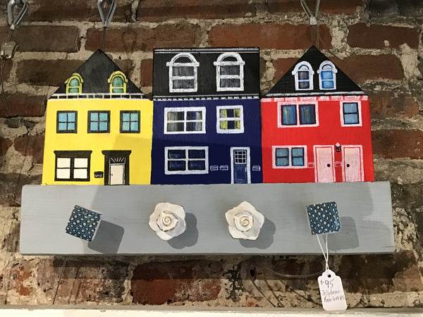 Decorative handcrafted hook rack by Lucy De Sousa