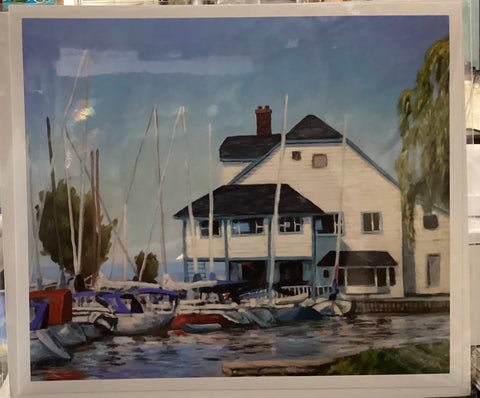 Yacht Club Print by Pat Shea