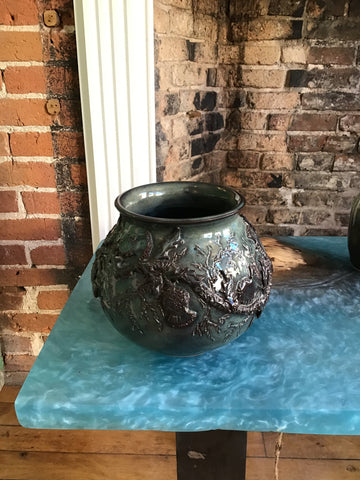 Large thistle vase - Pottery by Peggy Davidson - Martello Alley