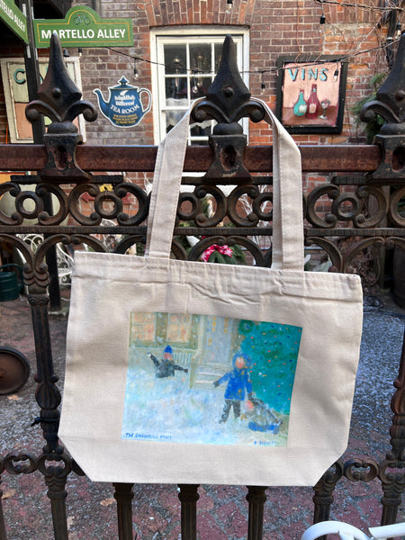 The Snowball Fight- Tote Bag