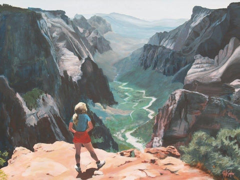 Canyon Girl - Original Julie Kojro -  by Julie Kojro - Martello Alley