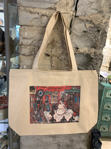 Martello Alley Snowman - Zippered Tote Bag