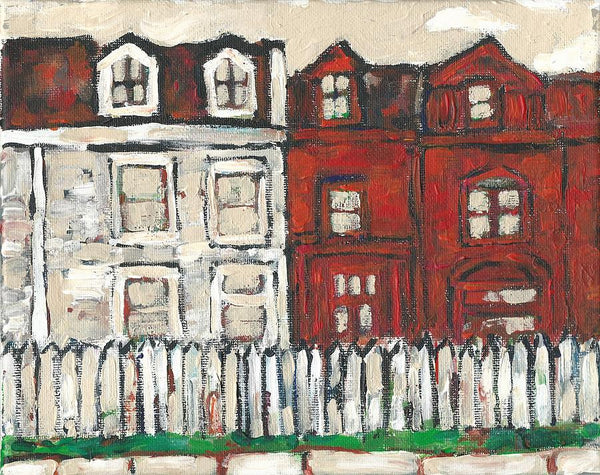 Houses On William Street - Print by David Dossett - Martello Alley
