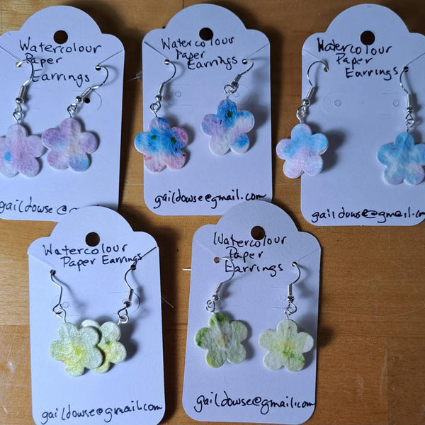 Watercolour Earrings by Gail