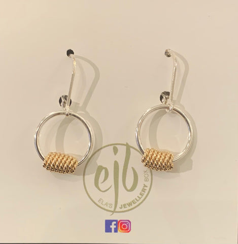 Twisted Coil D321:  Earrings