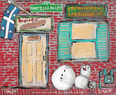 Oups - painting by David Dossett - Martello Alley